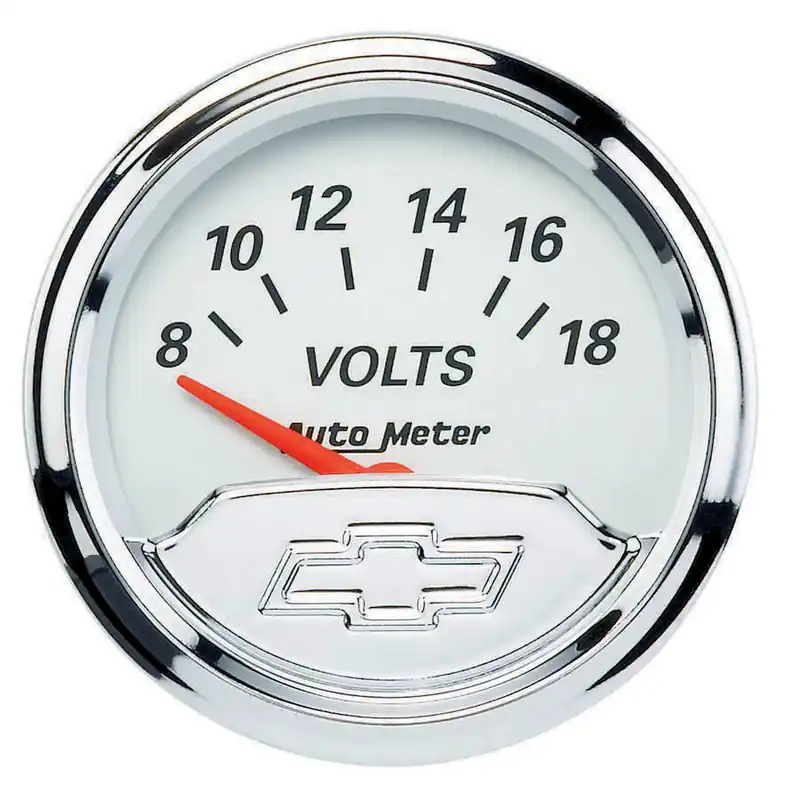 Factory Price AUTOMETER 2-1/16 Voltmeter Gauge Chevy Bowtie Series 1391-00408