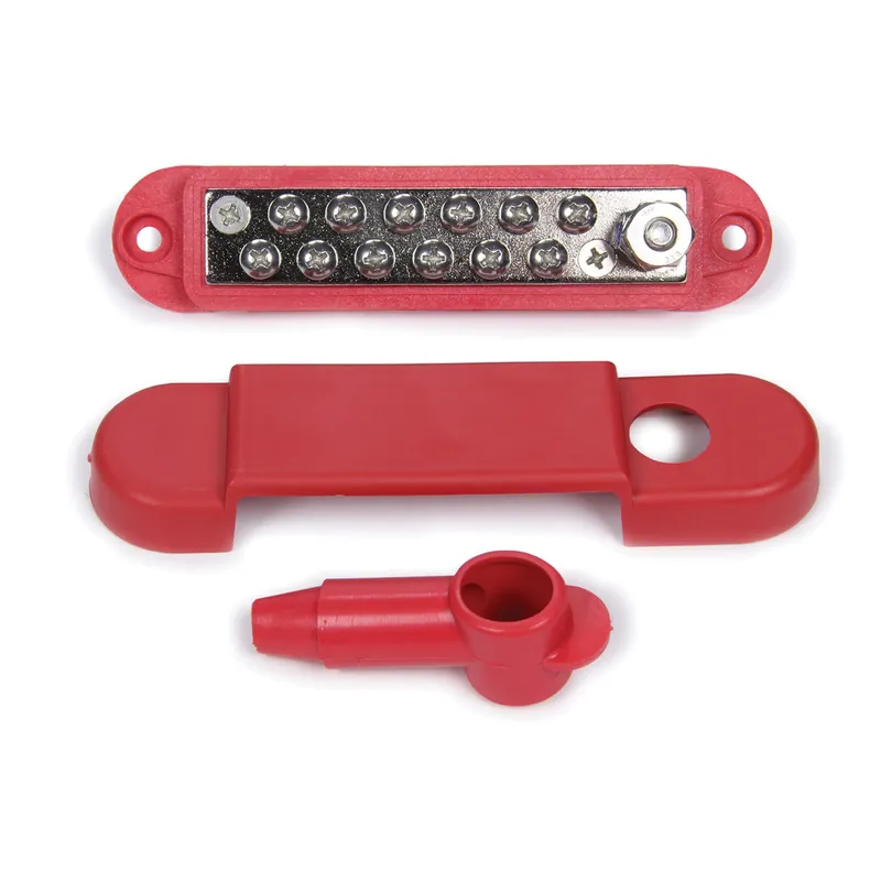 Allstar Performance Terminal Block - 12 Wire - Red Big Sale